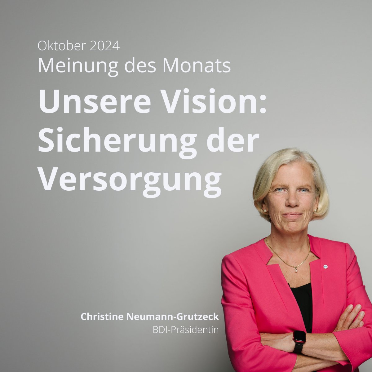 „Ich kann Ihnen versprechen: Wir sind alle hochmotiviert, trotz schwieriger Zeiten“, schreibt die wiedergewählte BDI-Präsidentin Christine Neumann-Grutzeck für #BDIaktuell. So werden sie und der gesamte Vorstand die wichtige Arbeit von Internistinnen und Internisten in den Praxen