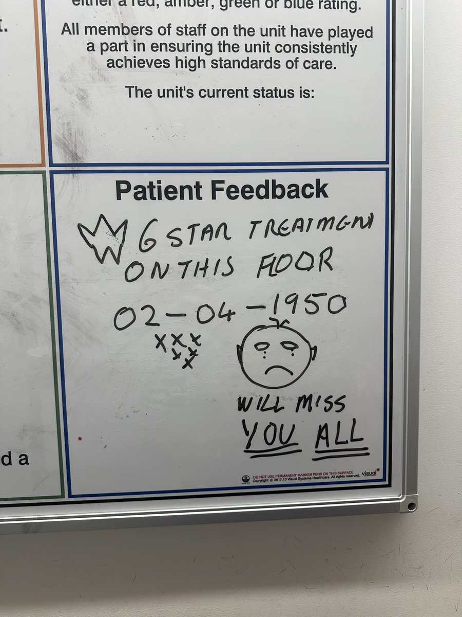 Can’t get much better than 6 stars! ⭐️

#NHS #feedback #patientfeedback #care #physio #occupationalhealth #nhs #salford