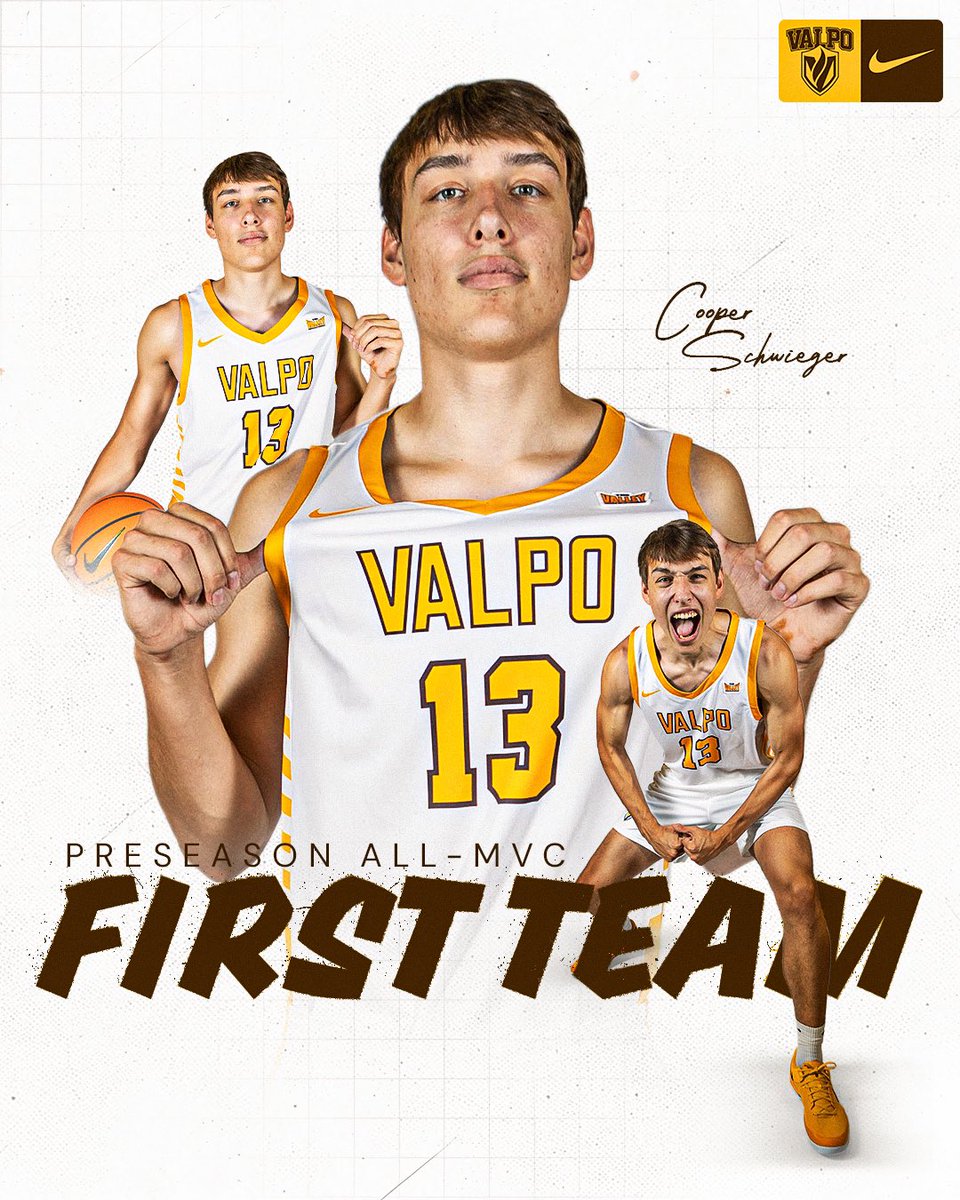 Valpo Basketball (@valpobasketball) on Twitter photo Preseason All-MVC First Team ➡️ <a href="/SchwiegerCooper/">Cooper Schwieger</a> ‼️
#BeaconUp #SeeTheLight #EverydayGrit Preseason All-MVC First Team ➡️ <a href="/SchwiegerCooper/">Cooper Schwieger</a> ‼️
#BeaconUp #SeeTheLight #EverydayGrit