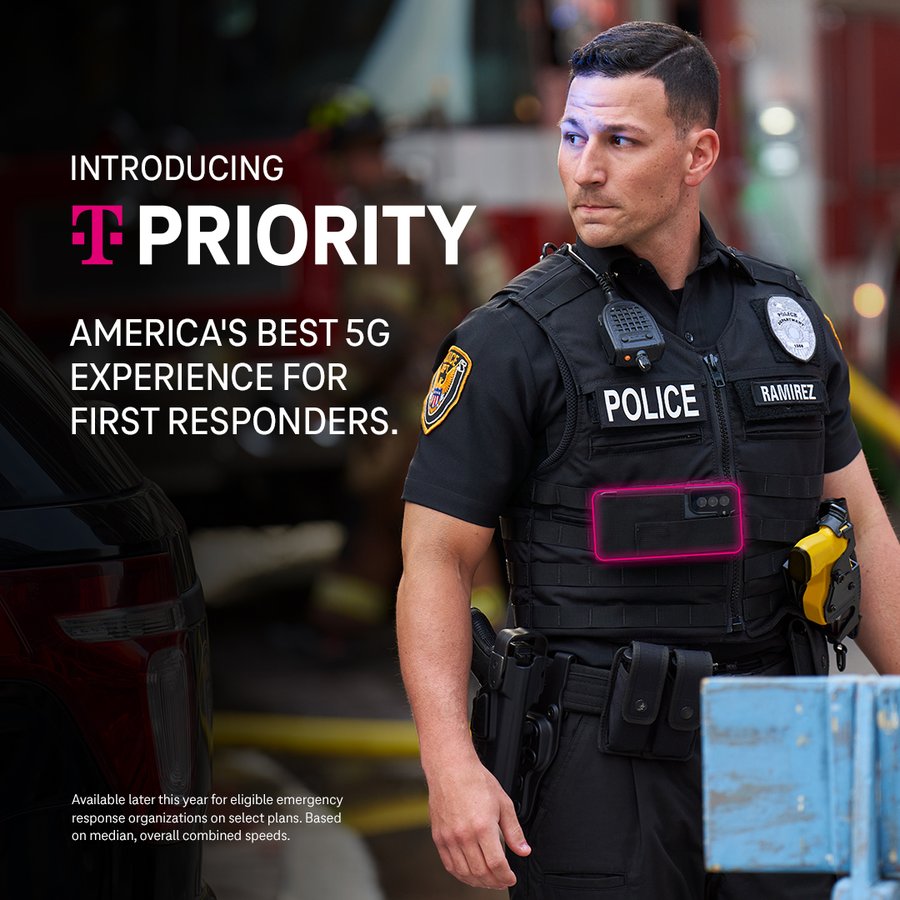BevEve's tweet image. In emergencies, having a reliable network is critical to ensuring fast, coordinated responses.
T-Mobile’s new T-Priority #NetworkSlice is the first of its kind, giving first responders dedicated, always-on connectivity.
bit.ly/3zhe5UB

@TMobileBusiness #TFBPartner #5G