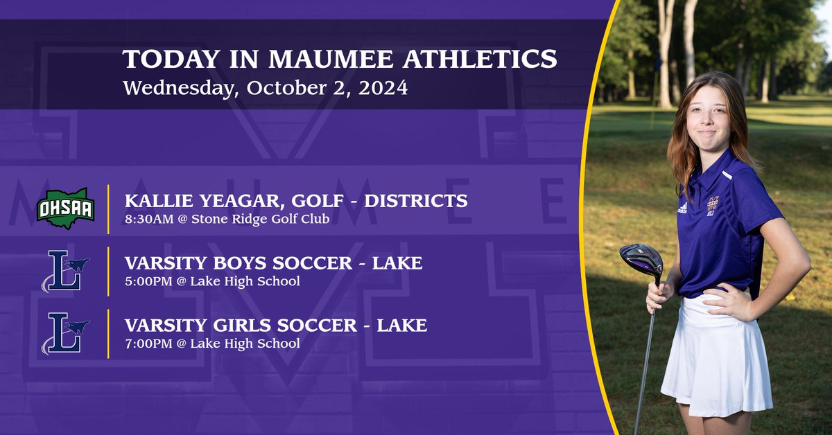 Today in Maumee Athletics #WeAreMaumee #PantherFamily