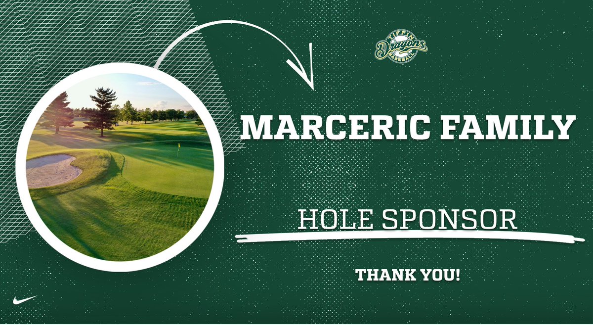 On October 19th, <a href="/tudragonsbb/">Tiffin University Baseball</a> will host our First Annual Golf Scramble.  We begin our countdown to Tee-Off by recognizing the first of our 18 hole sponsors; the Marceric Family.  Thank you!  To join us and the Marcerics, Click Here: onecau.se/_6gat41