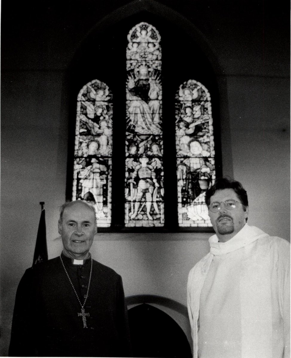 Taken today in 1996. Bishop Taylor and Rev. David Gordon at St Mungo's Episcopal Church, #Alexandria.