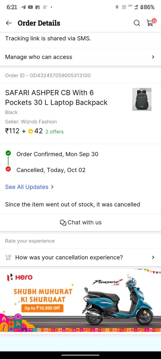 Mera order flipkart walo me cancel Kiya 😡😡
Jab sell hi nhi karna hai to kaam price ka offer q dalte ho tum sub, tum sub middle class logo ke feeling se khelte 🤬🤬🤬
I want justice...

#flipkartscam #flipcart #ConsumerRights #support #India #bihar