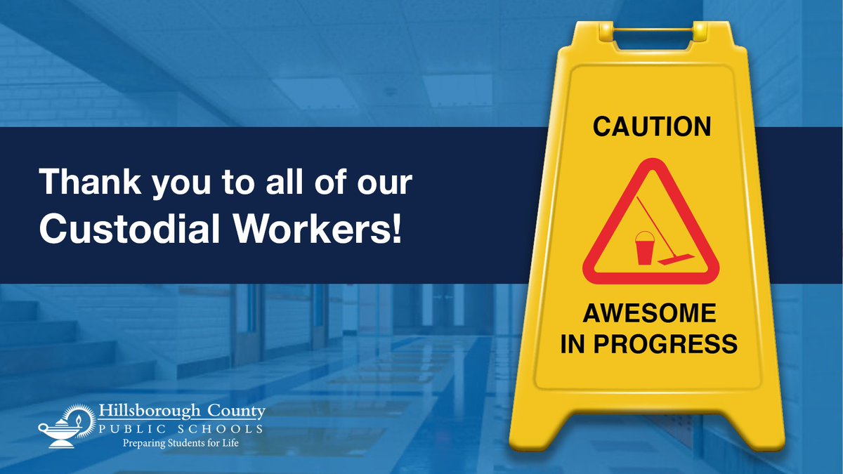 Happy Custodian Appreciation Day to all our amazing custodians! Your hard work does not go unnoticed. Thank you for keeping our spaces clean and safe for our students, families, and staff. 🧹🧽🪣

#CustodianAppreciationDay #ThankYouCustodians