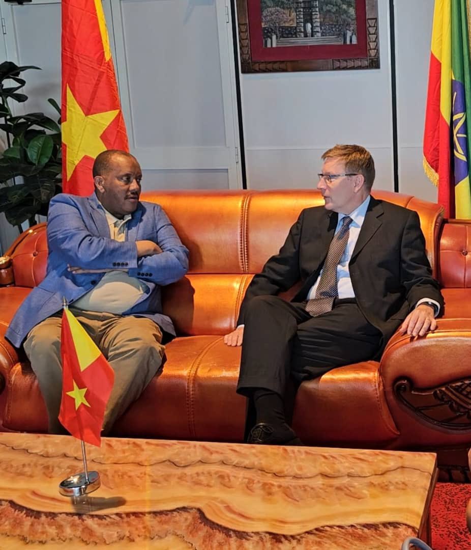 Getachew K Reda (@reda_getachew) on Twitter photo I met and had discussions with Ambassador <a href="/DarrenWelchFCDO/">Darren Welch</a> of <a href="/UKinEthiopia/">UK in Ethiopia 🇬🇧</a> earlier today on UK’s continued support for peace and stability in the region, rehabilitation efforts in Tigray, as well as the uk’s commitment to helping expedite the full implementation of the Pretoria I met and had discussions with Ambassador <a href="/DarrenWelchFCDO/">Darren Welch</a> of <a href="/UKinEthiopia/">UK in Ethiopia 🇬🇧</a> earlier today on UK’s continued support for peace and stability in the region, rehabilitation efforts in Tigray, as well as the uk’s commitment to helping expedite the full implementation of the Pretoria