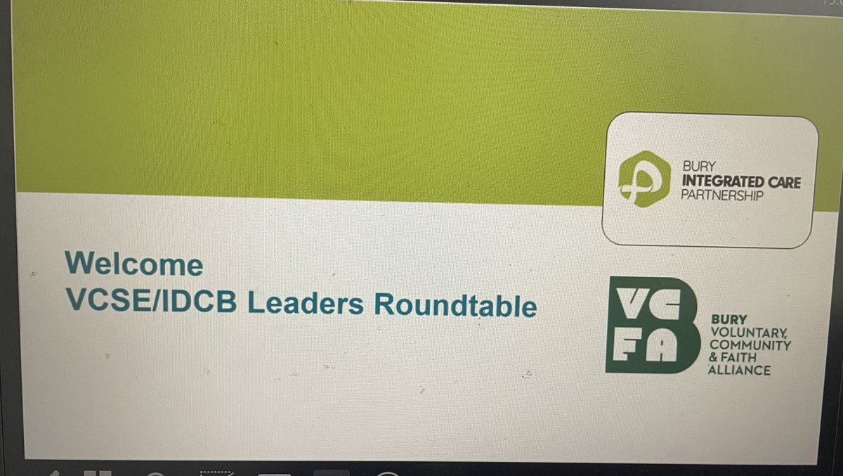 Great to attend the VCSE &amp; IDC roundtable session today - great discussions &amp; idea sharing, enabling further mutual understanding between the local VCSE sector and public sector partners….all with the ultimate goal of better supporting local communities.