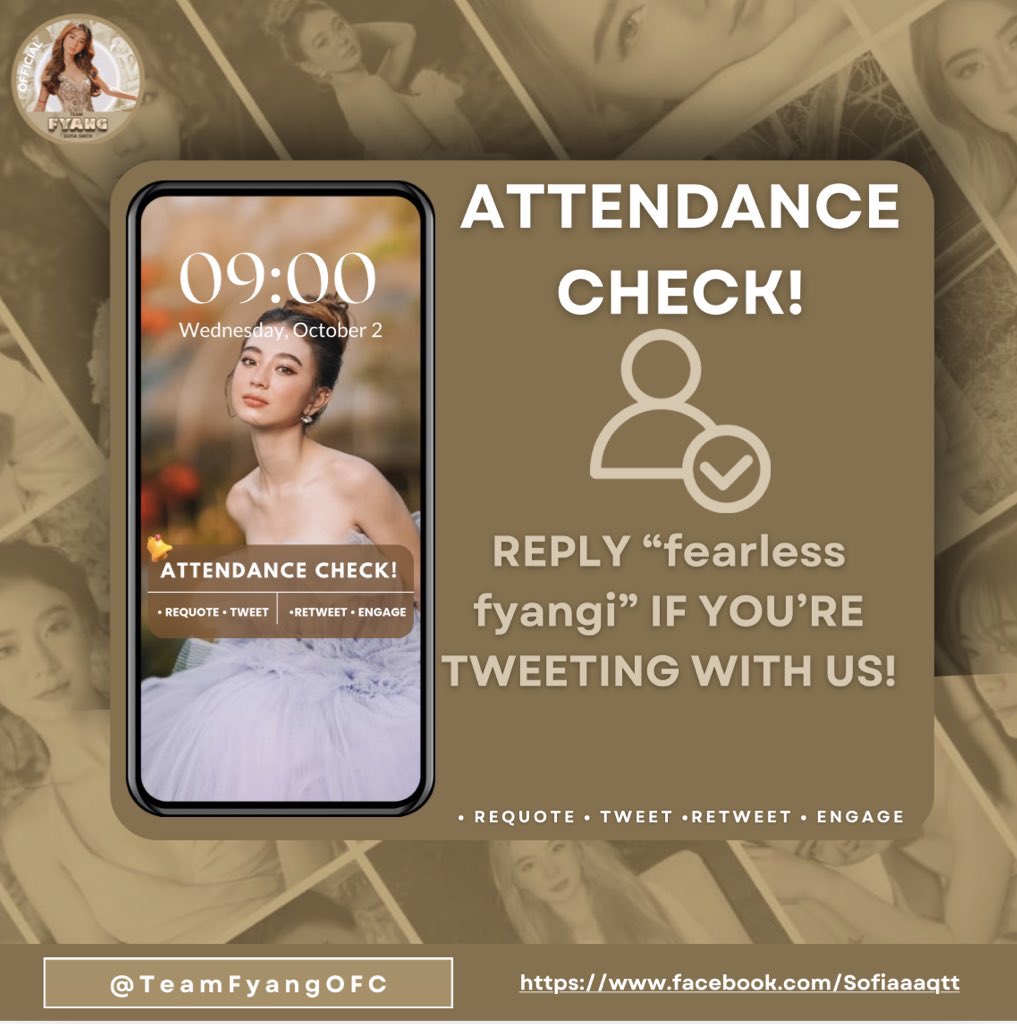 TeamFyangOFC's tweet image. ATTENDANCE CHECK!  

reply “fearless fyangi ” twenty times if you’re tweeting with us.  

Reply • Retweet • Quote Tweet • Engage

FEARLESSDay WedFYANG