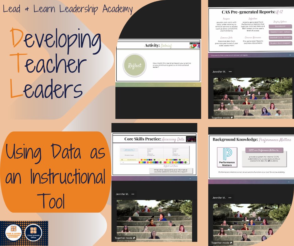 Our Developing Teacher Leaders gained powerful tools from the OCPS Assessment Team on how to use student data to drive and make instructional decisions.