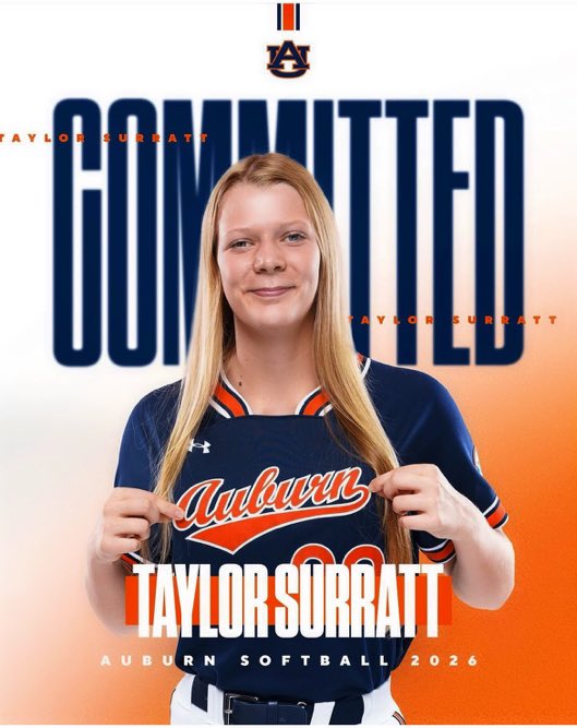 Sidelines - College Softball 🥎 (@ssn_softball) on Twitter photo 2026 Catcher/Utility Taylor Surratt has committed to Auburn.
Congrats <a href="/surratt_taylor/">Taylor Surratt</a>!!! 2026 Catcher/Utility Taylor Surratt has committed to Auburn.
Congrats <a href="/surratt_taylor/">Taylor Surratt</a>!!!
