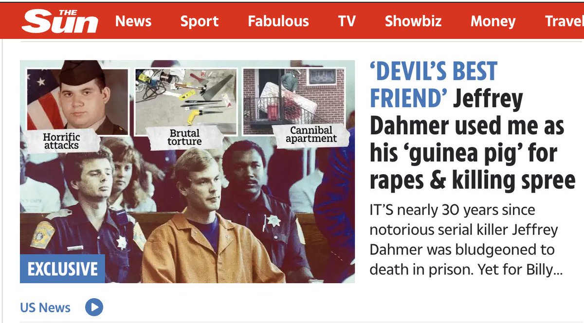 Definitely up there with one of the most sobering interviews I've done for <a href="/TheSun/">The Sun</a>.
Billy Capshaw was abused &amp; tortured by serial killer Jeffrey Dahmer but now helps others going through trauma. I spoke to him about tonight's doc - I Escaped A Murderer on <a href="/5star_tv/">5STAR</a> and <a href="/My5_tv/">My5</a>.
