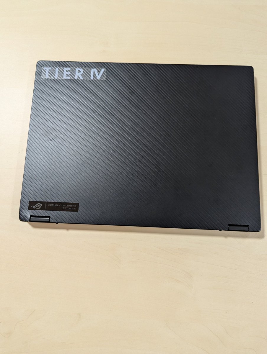 kzs321's tweet image. #ROSConJP2024 で頂いたTIER IVシール貼ってみました！！