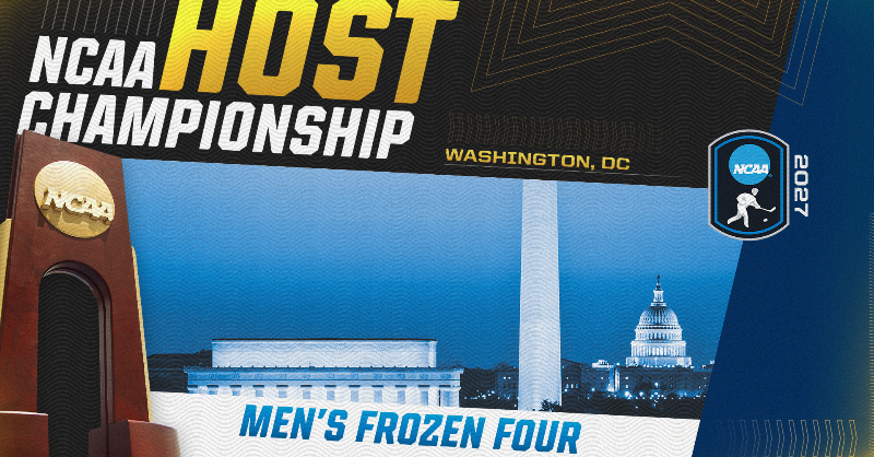 MSE's tweet photo. Excited to welcome the @NCAA to our nation's capital! 🏒 🏀
@CapitalOneArena has been announced as a #NCAAHost for both the 2027 @NCAAIceHockey Frozen Four and the 2028 @MarchMadnessWBB Regional tournaments.