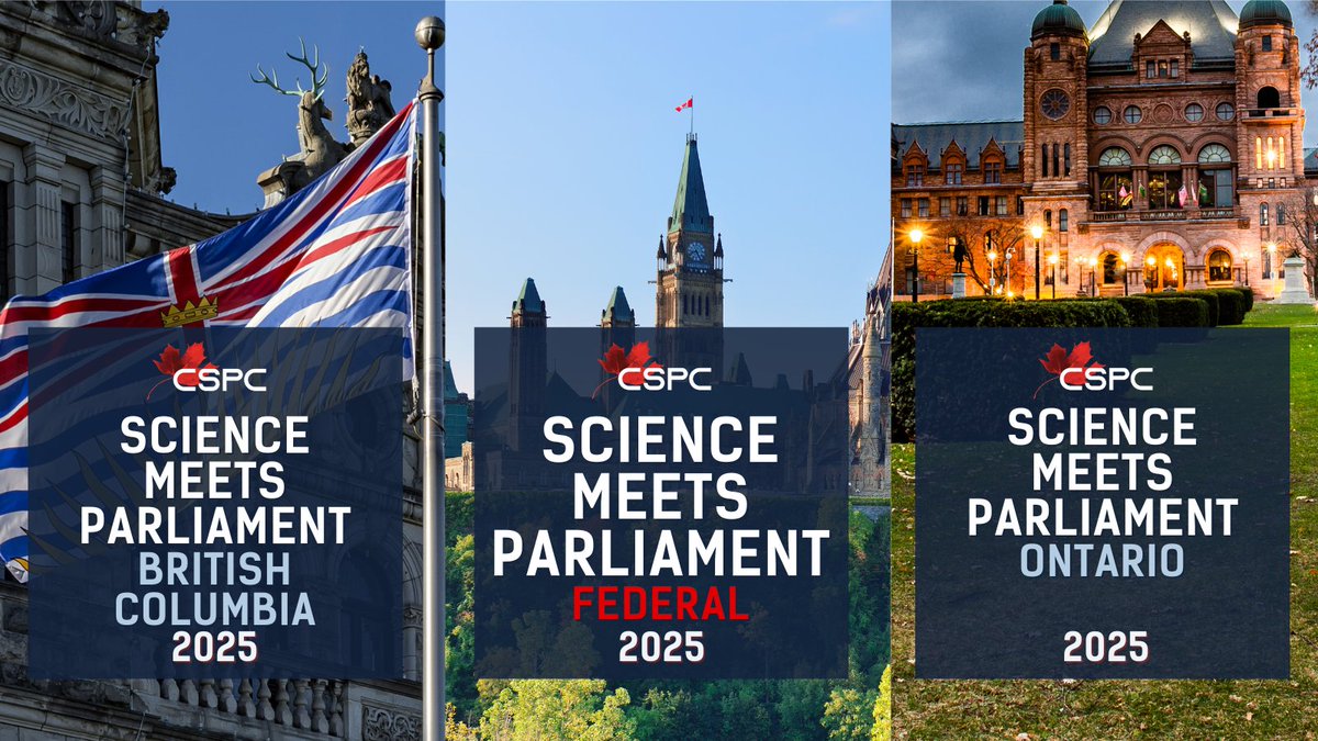 Science Meets Parliament is now accepting delegate applications! 

Don't miss this unique opportunity to share your research with policymakers - now in Ottawa (Federal), British Columbia, and Ontario: 

sciencepolicy.ca/programs/scien…

#CdnSci #SciParl2025