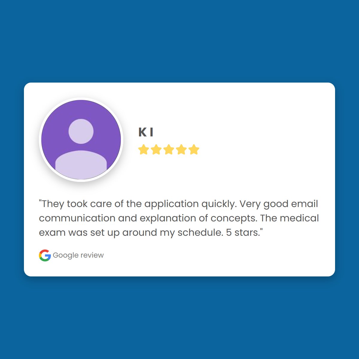 InsuranceExprts's tweet photo. Another 5-Star Review thanks to our amazing clients!!!

#LifeInsurance #DisabilityInsurance #Family #Protection #Insurance #InsuranceExperts https://t.co/61OCKX4b5x
