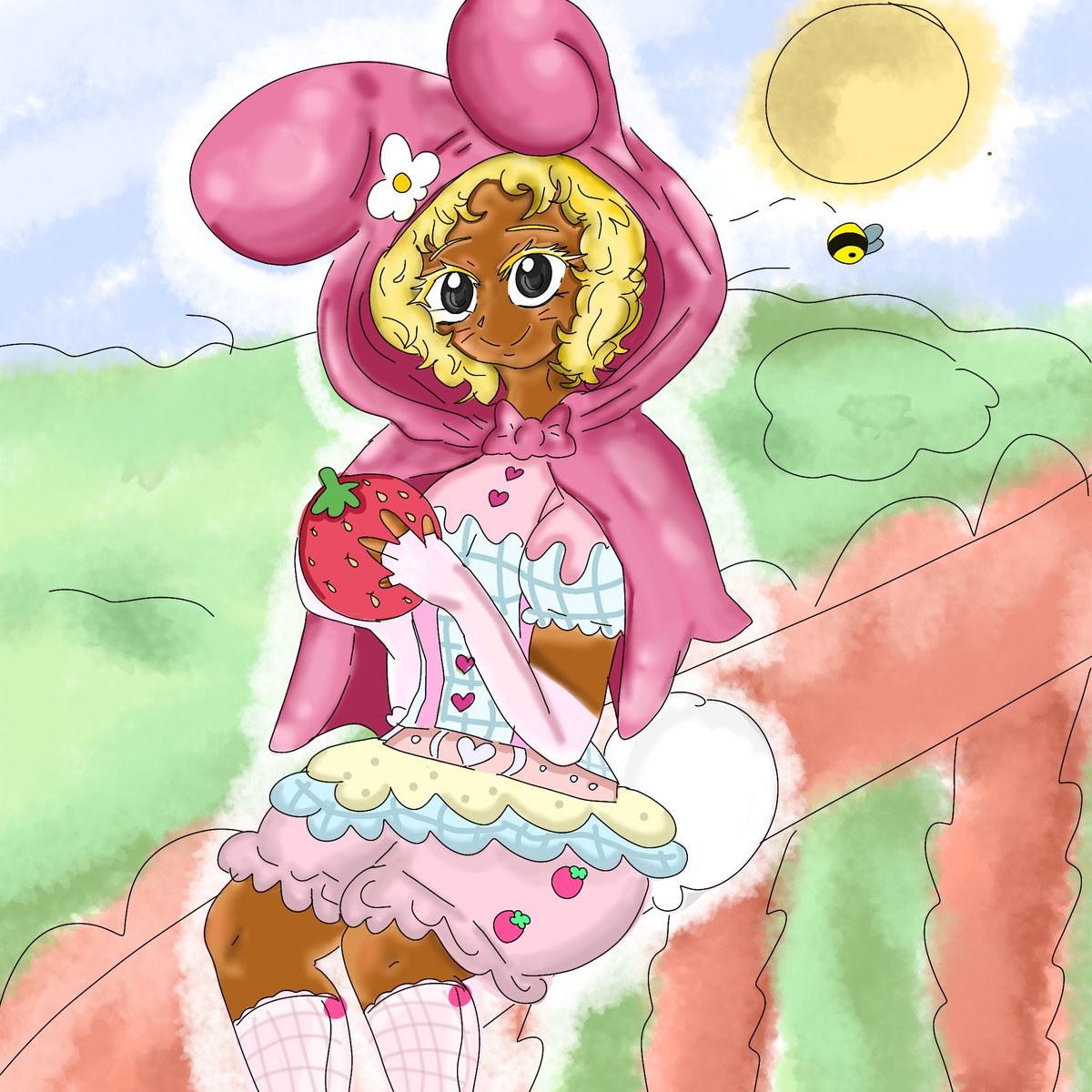 Yoruory's tweet photo. My Melody #HelloKitty #digitalart https://t.co/TRdZd4ySYp