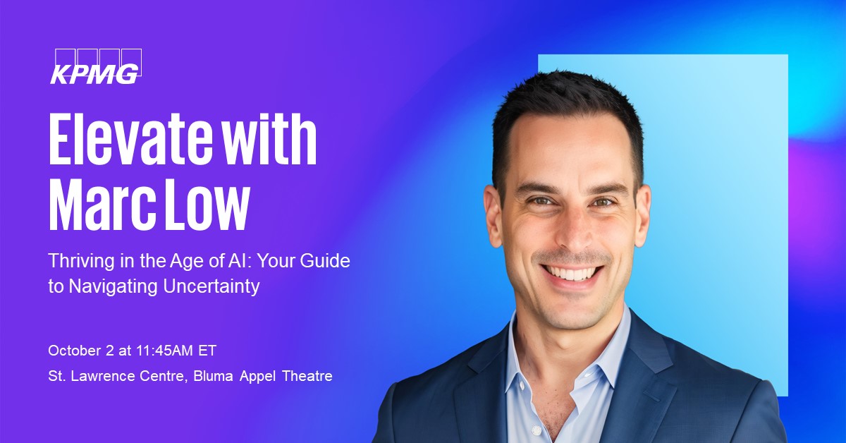 🎬 We’re live in 3...2...1! 

Find Marc Low on stage today at <a href="/ElevateTechCA/">Elevate</a>,  Festival where he'll dive into the new skills and approaches needed to succeed in the AI era. 

#ElevateFest2024