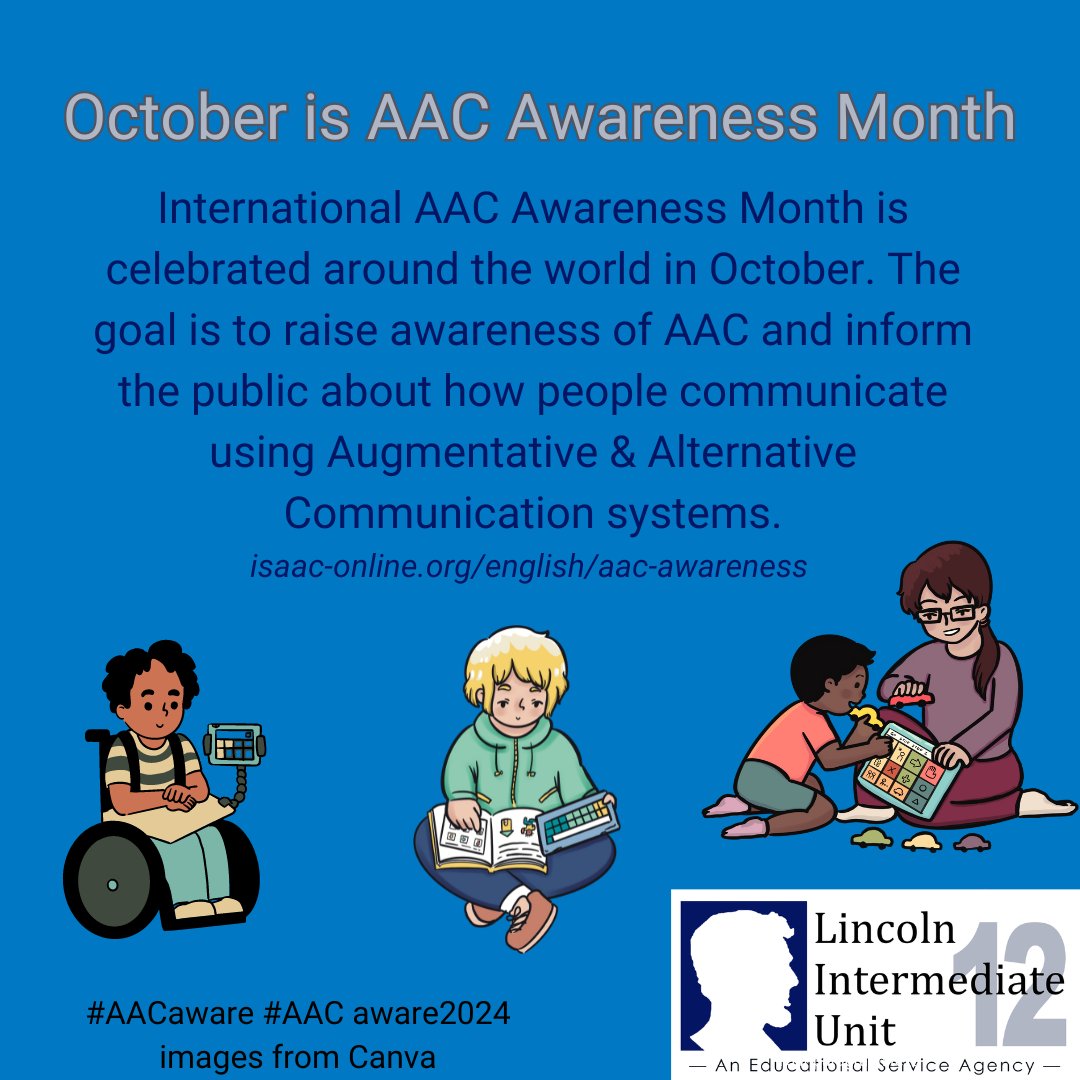 Happy AAC Awareness Month! <a href="/LincolnIU12/">Lincoln IU12</a> <a href="/LIU12_PD/">Lincoln IU12 PD</a> #LIUAssistiveTech #AAC #AACaware #AACaware2024 #AugComm #AssistiveTech #SLPeeps