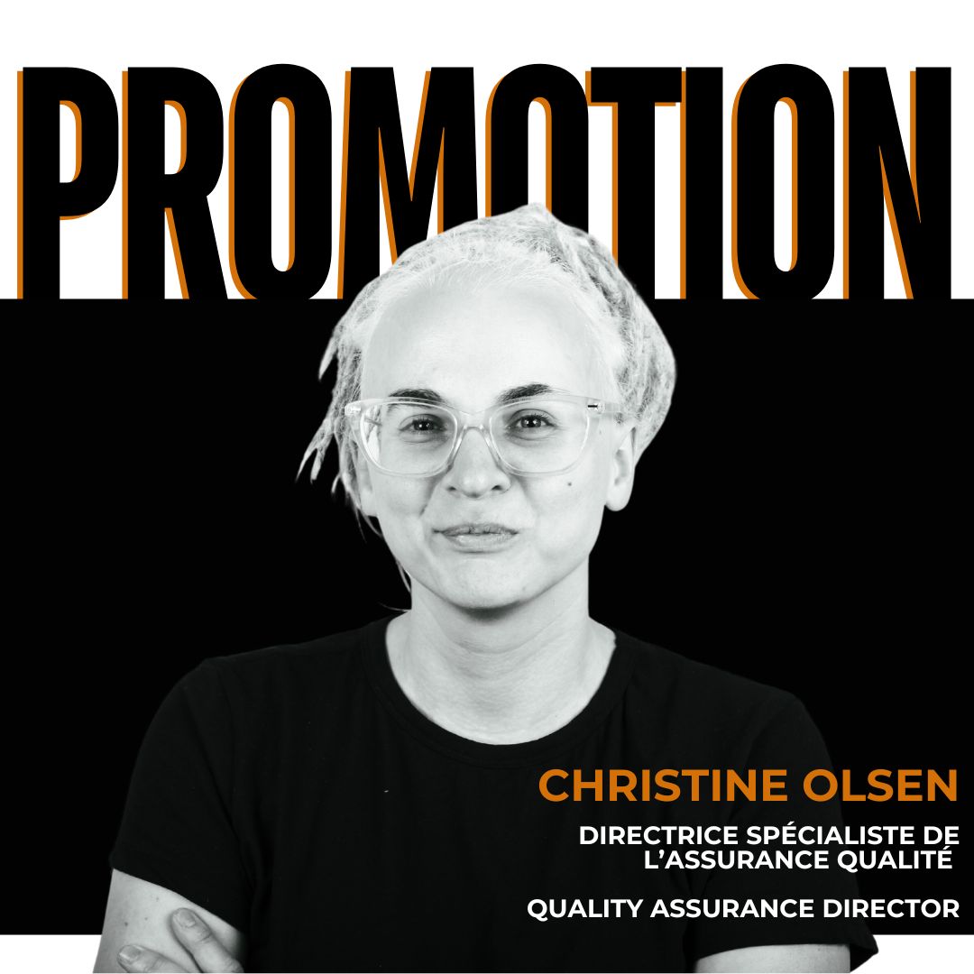 🌻Félicitations à Christine Olsen, qui a été promue directrice spécialisée de l'assurance-qualité!

🌻Congratulations to Christine Olsen, who has been promoted to Quality Assurance Director!