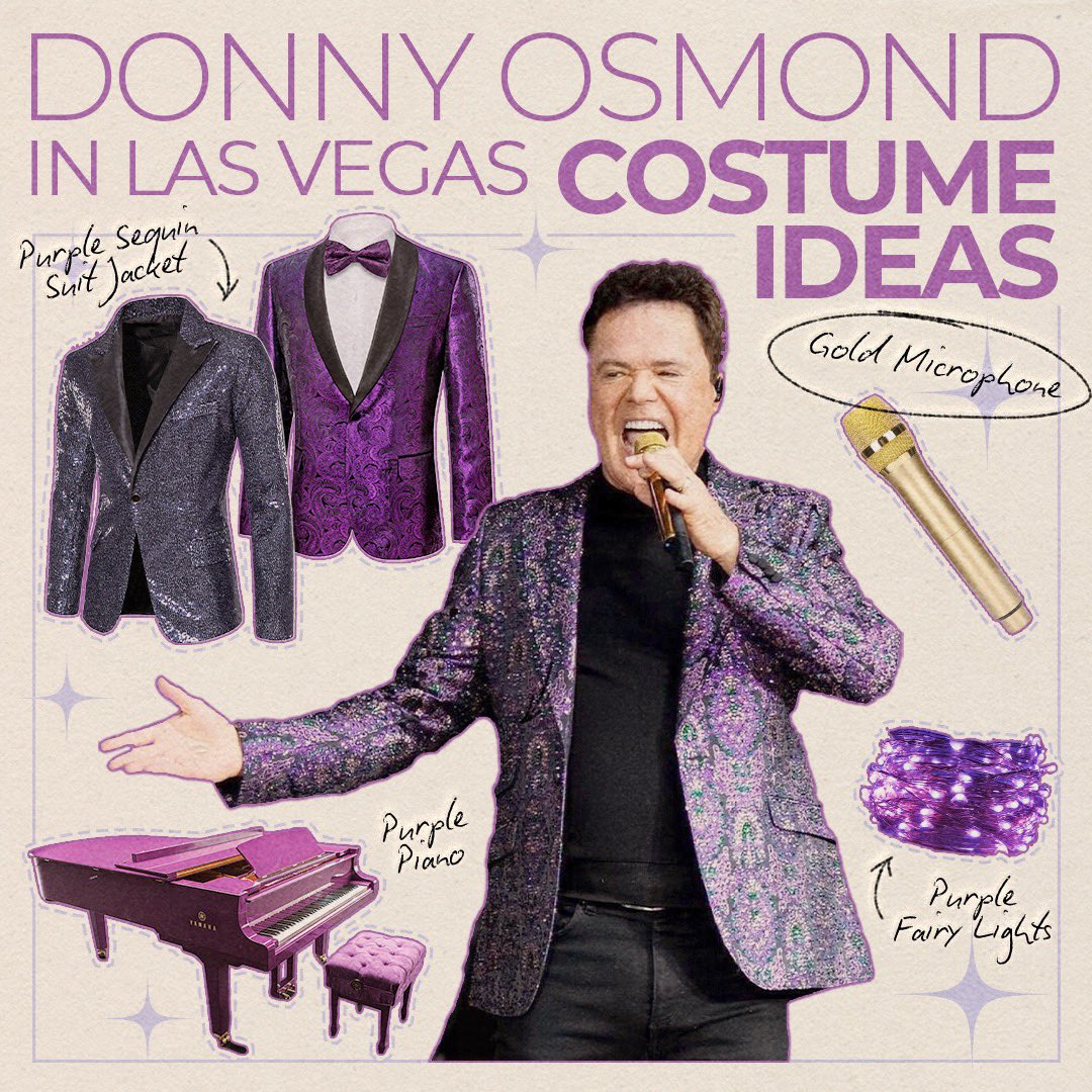 Halloween is coming up! Well, if you were thinking about what to dress up as, here’s your sign! 🎃💜 Which era of Donny might you dress up as? 

#DonnyOsmond #CostumeIdeas #TheOsmonds #TheOsmondBrothers