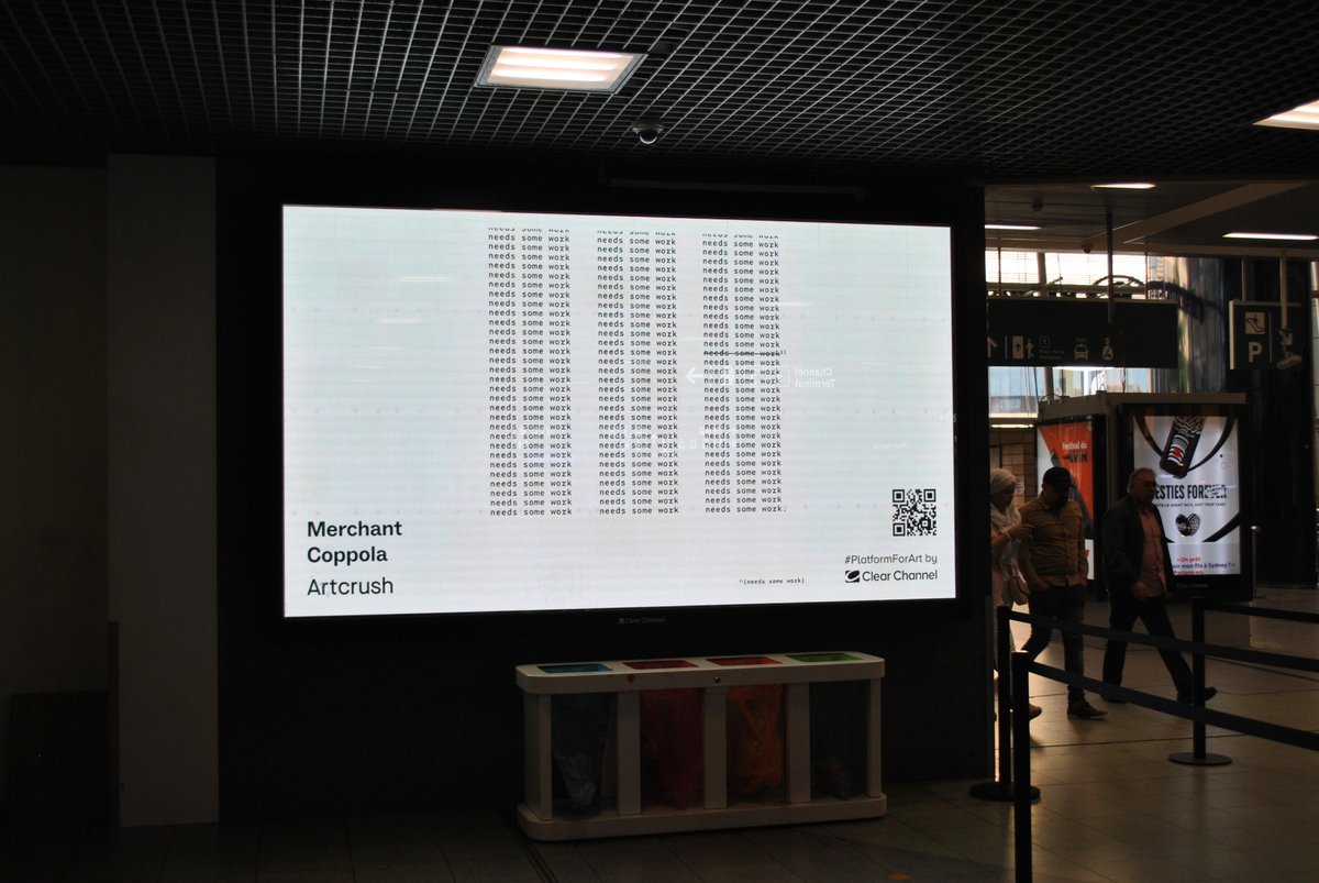 MerchantCoppola's tweet image. how beautiful these displays are, eh?
a huge thanks to @Arthemort for selecting my works for the exhibition with @artcrushgallery and @clearchannelbel in Belgium!
#PlatformForArt