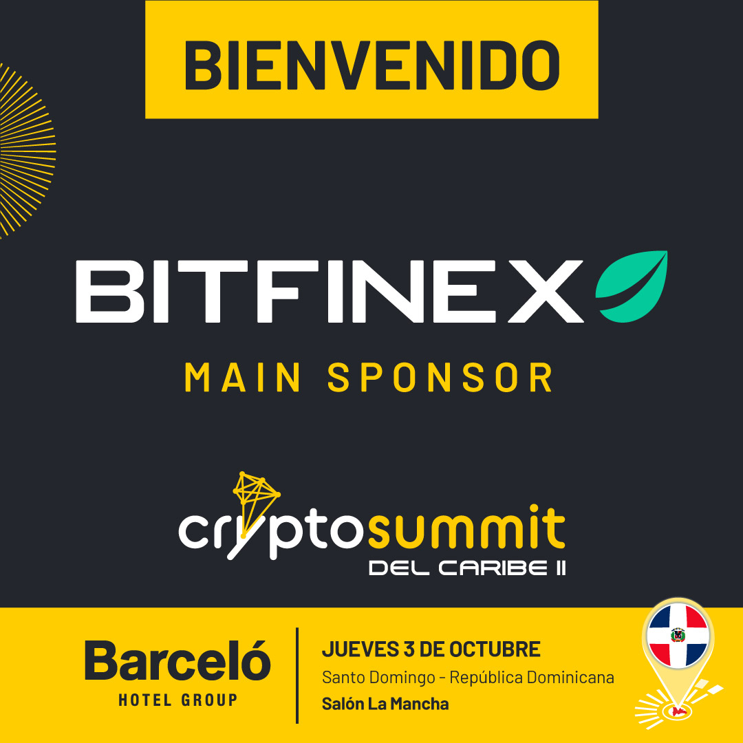 We're proud to be the main sponsor of Crypto Summit del Caribe (<a href="/cryptosummitsur/">Crypto Summit 🚀</a>) in the Dominican Republic! 🇩🇴

We are showcasing Bitfinex P2P — your easy way to buy $BTC, $USDt &amp; $XAUt.

Sign up: go.bitfinex.com/csc-signup

#TheOriginalBitcoinExchange