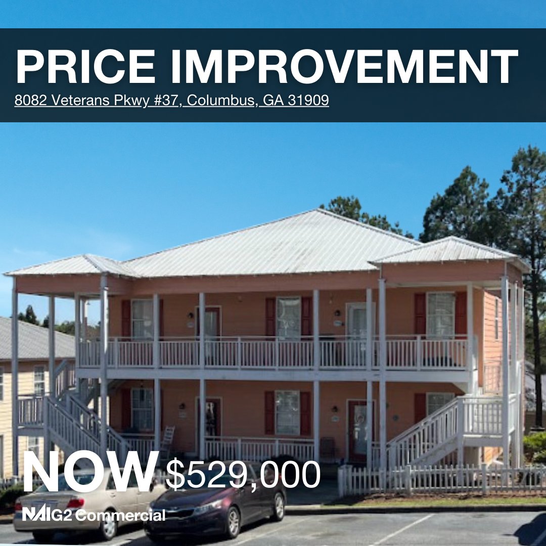 G2Commercial's tweet image. PRICE IMPROVEMENT! 🤩

🏘️ Quadraplex in North Columbus
📏 +/- 4,400 SF
💰 Fully leased, investment opportunity
💵 Now available for sale for $529,000!

For more information, please call our office!
☎️ 706-660-5418

#priceimprovement #quadraplex #columbusga