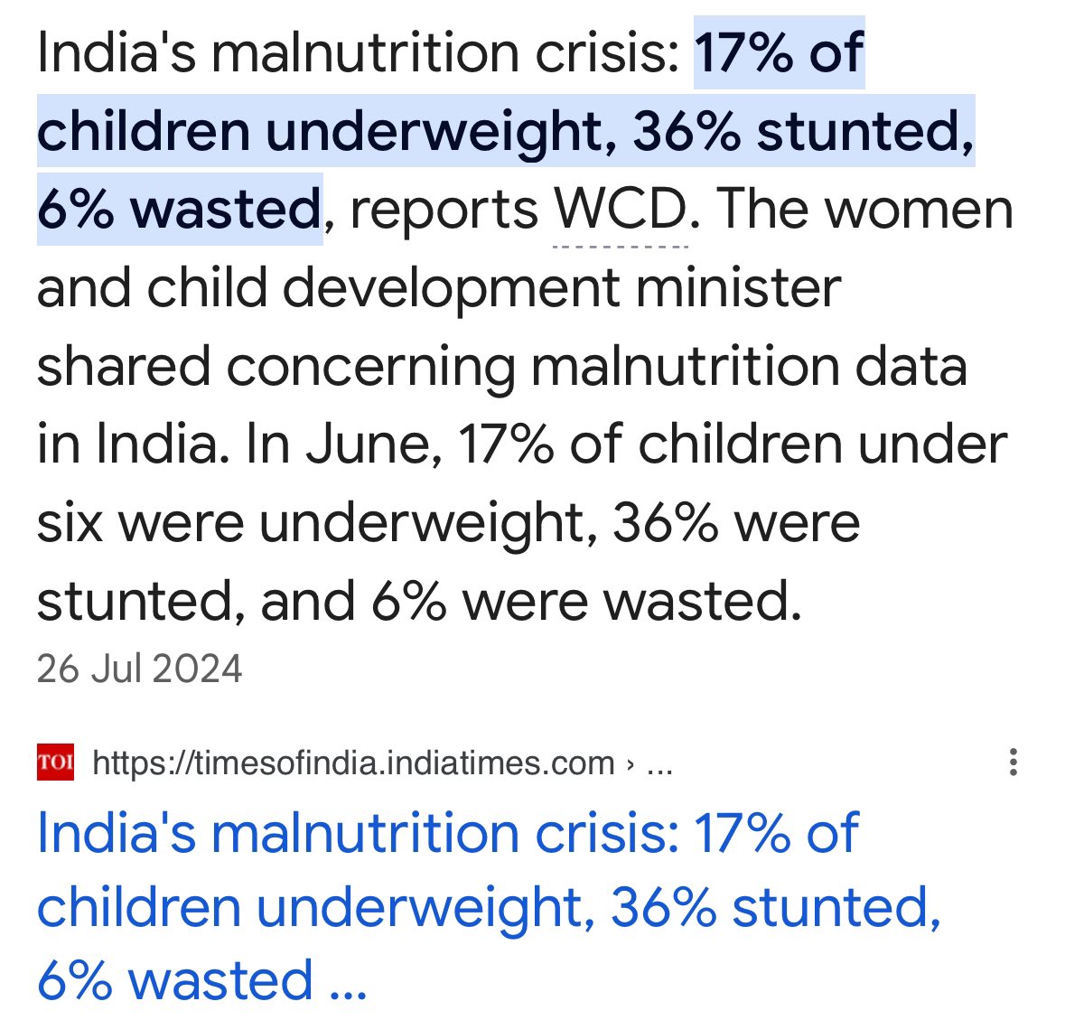 ItsSelfy's tweet image. India’s malnutrition crisis as per WCD is concerning.
53 medical drugs found spurious/low quality as per the regulator. 
Spices found contaminated.
While the media is made to outrage on the laddus. 
#StateOfTheNation 
#Diversions