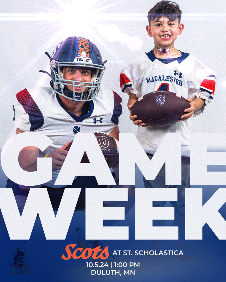 Your Macalester Scots are traveling to Duluth, MN to play game against St. Scholastica ‼️

📅10.05.24 | 1:00 PM
🆚ST. SCHOLASTICA
📍DULUTH, MN

#Outsiders #OneBlood #d3fb