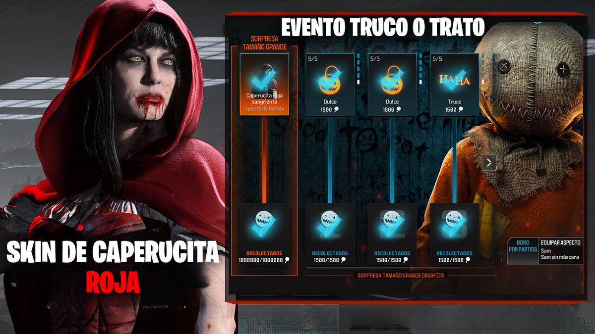 TheZafra's tweet photo. 😍🔥CONSIGUE la SKIN de CAPERUCITA ROJA en WARZONE FACIL! EVENTO TRUCO o TRATO!🎮😍

https://t.co/o5kCLFo0GL https://t.co/AnnB1MmhM7