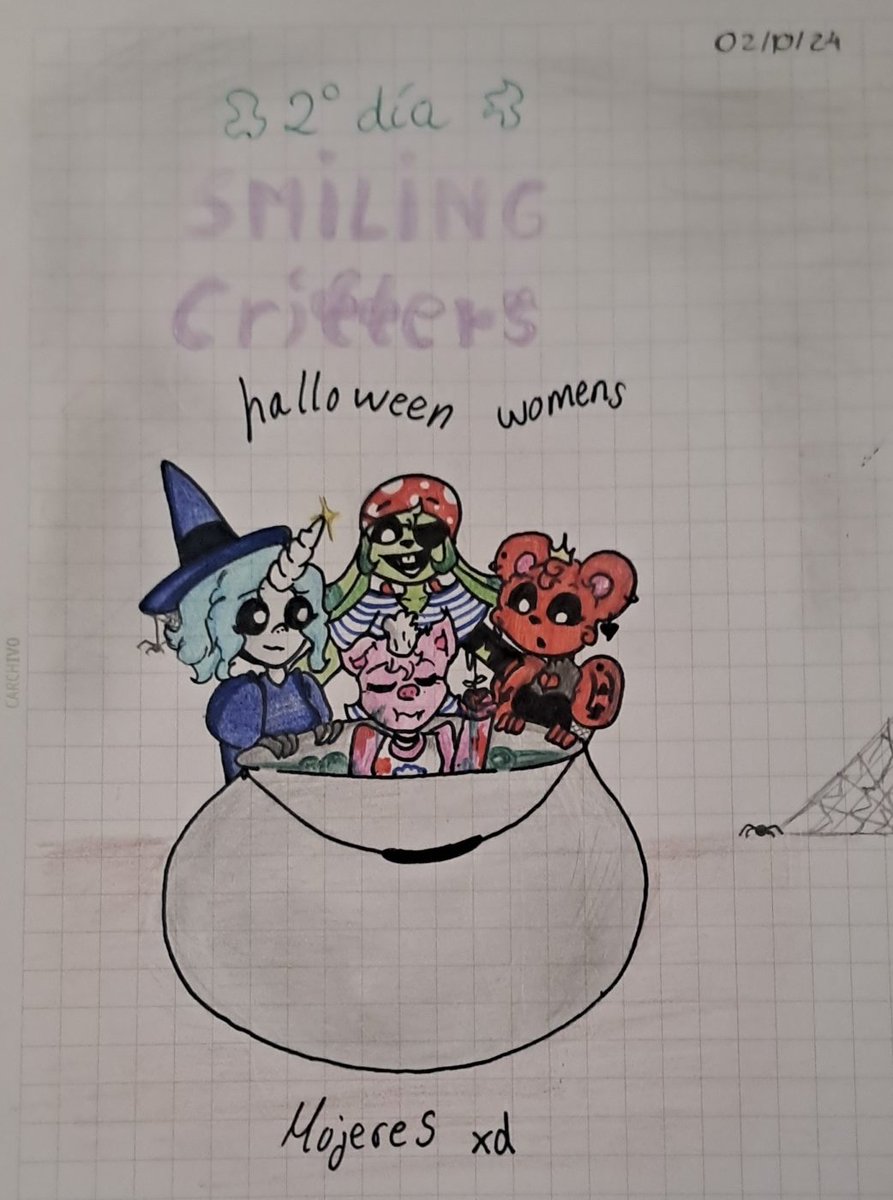 StolasYT's tweet photo. 🇪🇸:Acá las mujeres de los smiling critters con sus vestimentas de halloween !!!
🇬🇧:Here are the women of the smiling critters with their Halloween costumes!!!
//2° Day of the challenge//
//2° Día del reto//
#Twitter #DogdayYT #StolasYT #SmilingCritters #SmilingCrittersAU
#womens https://t.co/thinhXOOvZ