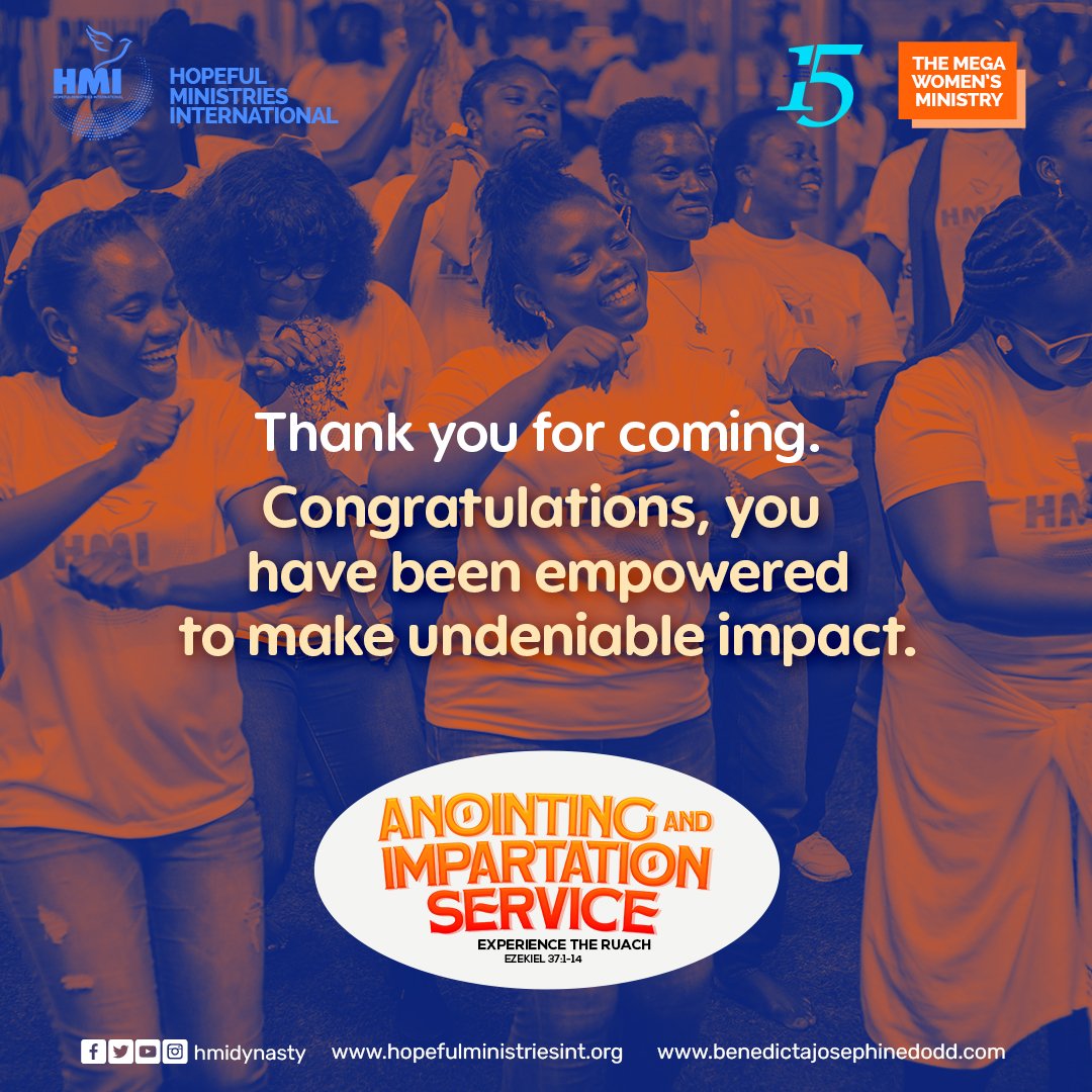 hmidynasty's tweet photo. Thank you for being part of our Anointing and Impartation service with Prophet Eric Ocloo Parsley.

Congratulations, you are full of the spirit and will make undeniable impacts.

See you on the 26th of October, 2024, for yet another Festival of Miracles. 

#HMIDynasty https://t.co/nHiXpleWwz