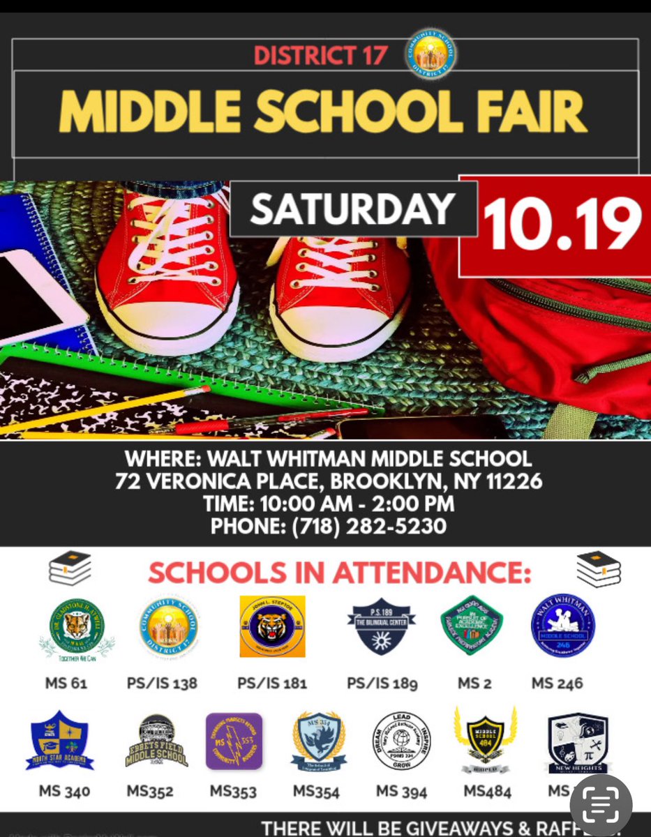 Philton (@philton73287848) on Twitter photo Community School District 17 is honored to invite you to join us for our Middle School Fair scheduled for Saturday October 19th. Please see flyer attached for more information. <a href="/SheneanL/">Shenean Lindsay</a> <a href="/RitaJosephNYC/">Rita Joseph</a> <a href="/NYAMCunningham/">Assembly Member Brian Cunningham</a> <a href="/Empressrose72/">Rose Graham</a> <a href="/CMFarahLouis/">Council Member Farah N. Louis</a> <a href="/SenatorMyrie/">NYS Senator Zellnor Y. Myrie 米维</a> Community School District 17 is honored to invite you to join us for our Middle School Fair scheduled for Saturday October 19th. Please see flyer attached for more information. <a href="/SheneanL/">Shenean Lindsay</a> <a href="/RitaJosephNYC/">Rita Joseph</a> <a href="/NYAMCunningham/">Assembly Member Brian Cunningham</a> <a href="/Empressrose72/">Rose Graham</a> <a href="/CMFarahLouis/">Council Member Farah N. Louis</a> <a href="/SenatorMyrie/">NYS Senator Zellnor Y. Myrie 米维</a>