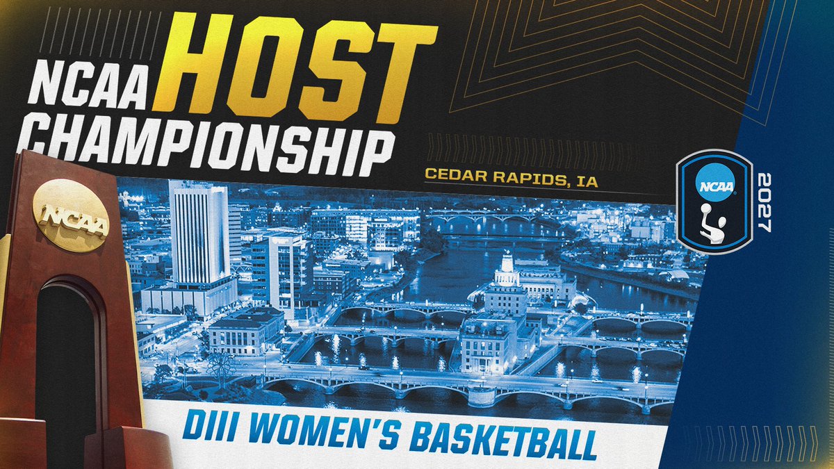 AmerRiversConf's tweet image. 🚨: @AmerRiversConf Selected to Host 2027 @NCAADIII Women's Basketball Championship!
#rollrivers
📰: bit.ly/4dDXOqY