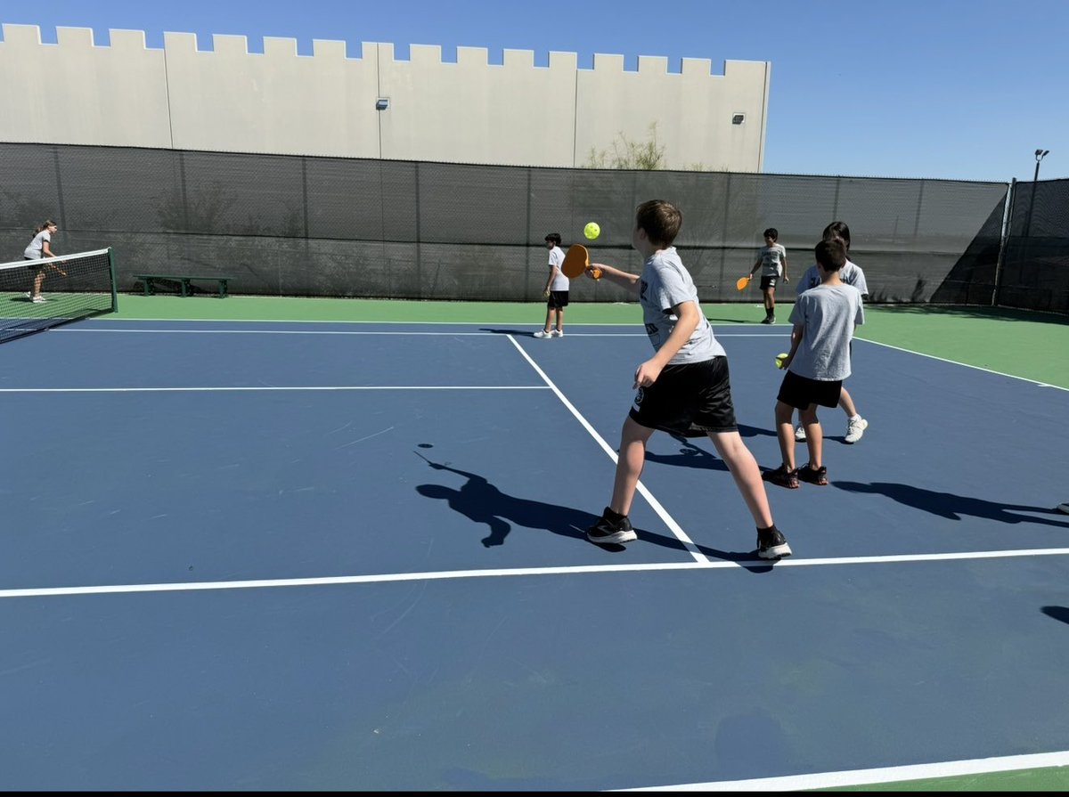 7th and 8th graders practicing their Pickleball skills on this beautiful day!   Serving and volleying to each other.  #Teamwork <a href="/NISD_PE/">NISD PE</a> <a href="/NISDGarcia/">Dr. Hector P. Garcia MS</a> <a href="/DrMarkJLopez/">Dr. Mark J. Lopez</a> <a href="/APMateoMacias/">Mateo Macias</a> <a href="/LoriPersyn/">lori persyn</a> <a href="/MsAnnaLopez8/">Anna Lopez</a> <a href="/HGMSCounseling/">Garcia Counseling</a>