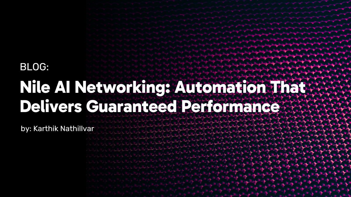 NileSecure's tweet photo. Uninterrupted, high-performance #networks are more mission-critical than ever before. We're revolutionizing campus wired and wireless networks with #AI-powered automation and the industryโs first 99.95% #PerformanceGuarantee.
Want to know how we do it? ๐ https://t.co/6cIIaeOa6d https://t.co/OCZrvp6wUn