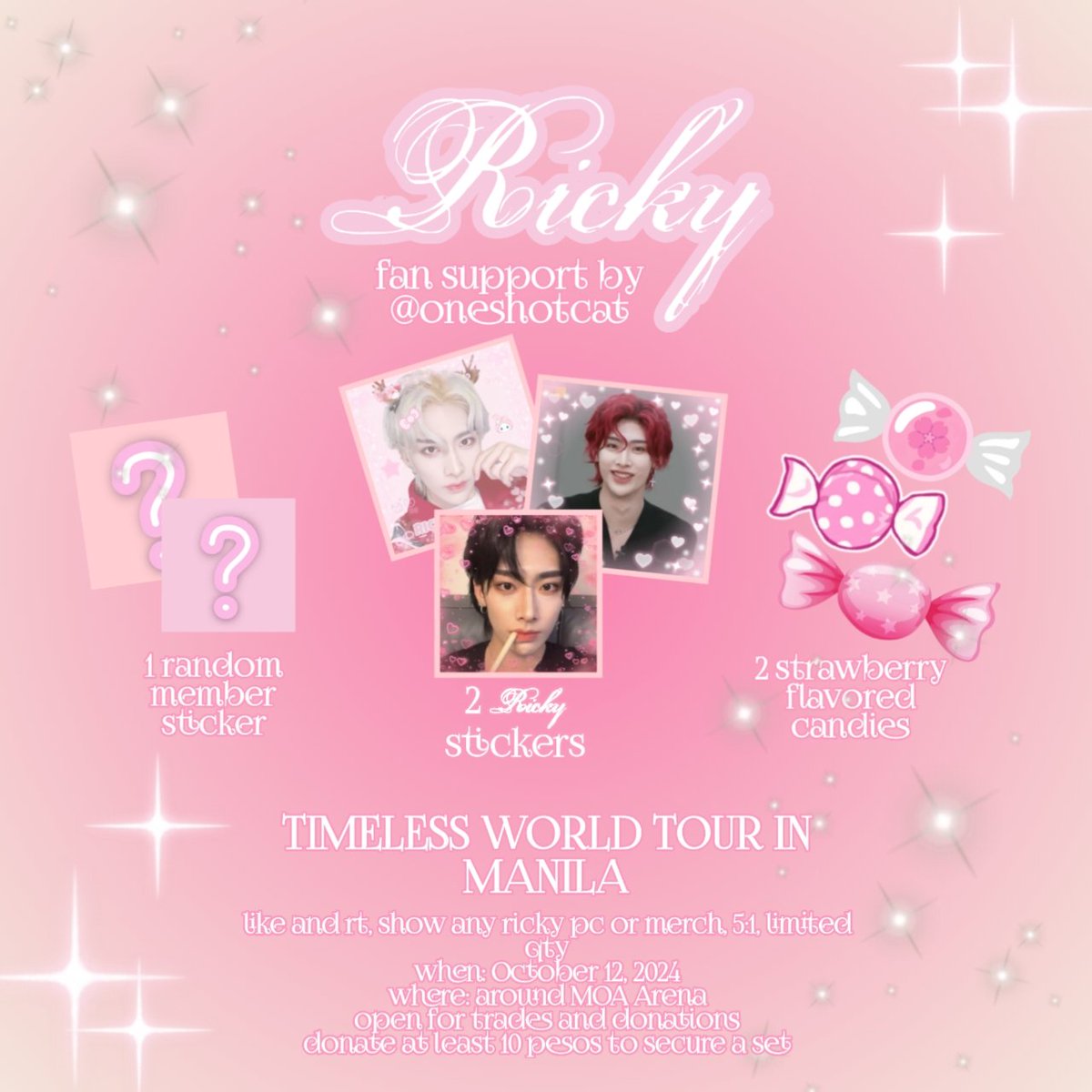 oneshotcat's tweet photo. ㅤ

    ♡☆✧⁠*⁠。𝓡𝓲𝓬𝓴𝔂  fan support ♡☆✧⁠*⁠。
          
 ♡  fan support by @oneshotcat
 ♡  strictly 1 set : 1 person ratio
 ♡  limited quantity 
 ♡  like and rt 
 ♡  dm for trade and/or donations
ㅤ
ㅤㅤ https://t.co/qq8nMIP8XQ