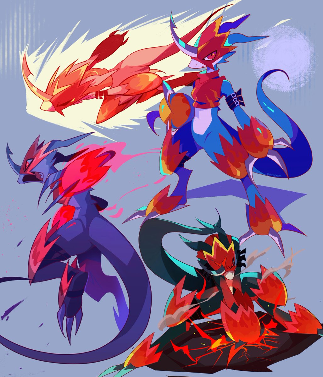 Flamedra warmup between comms 🔥

#digimon #デジモン #flamedramon