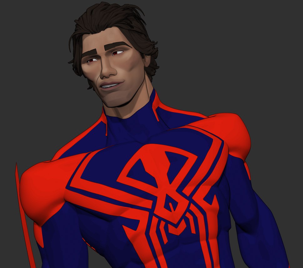 GrozellArt_2's tweet photo. #miguelohara #3dcharacter @SpiderVerse
 Fan art
just did another pose with him. 
still love him sm😩 https://t.co/qQytc3ByNe