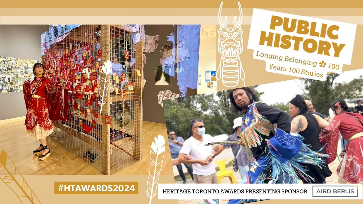 heritagetoronto's tweet photo. Congratulations to Longing Belonging ✿ 100 Years 100 Stories, nominee for the #HTAwards2024 Public History Award!

Project Lead: Brenda Joy Lem
Partner: Varley Art Gallery @VarleyGallery

For more on Public History Award nominees, visit: https://t.co/7PtHvznqoF https://t.co/c4lc36TJWE