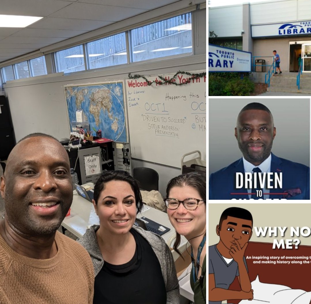 Special thanks to these 2 outstanding and dedicated Librarians for the invitation to join their Youth Hub at the Downsview Public Library and to share my story of setbacks and triumphs with a packed room of 80 youths! I am grateful for the engagement and positive feedback.