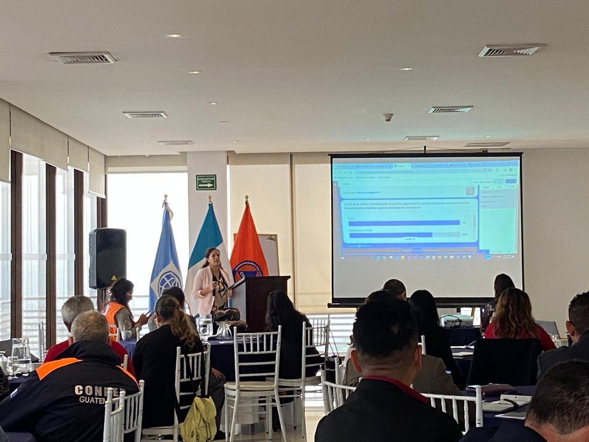 ConredGuatemala's tweet photo. #Guatemala Se desarrolla el taller del Sistema de Recopilación de Información y Evaluación de Daños #SIRED, herramienta de información digital que permitirá agilizar los informes de daños y de esta manera fortalecer la toma de decisiones ante un evento adverso. https://t.co/3cyInx0WFx