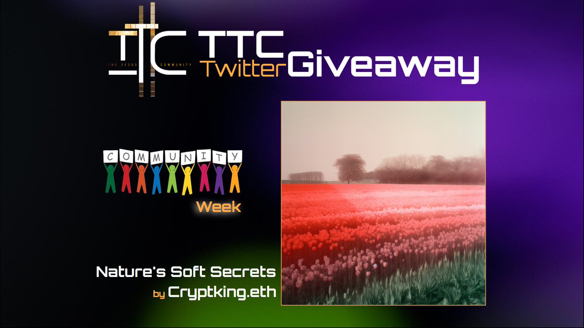 🚨#Giveaway Alert 🚨

<a href="/Cryptking_1/">Cryptking.eth 👑 🦍</a> donated his 1/1 "Nature's Soft Secrets" to TTC and now we're giving it away to our beloved community! To enter the giveaway:

1⃣ Like + RT this post
2⃣ Tag a #tezos friend (or as many as you'd like)

If you want, give TTC &amp; <a href="/Cryptking_1/">Cryptking.eth 👑 🦍</a> a follow