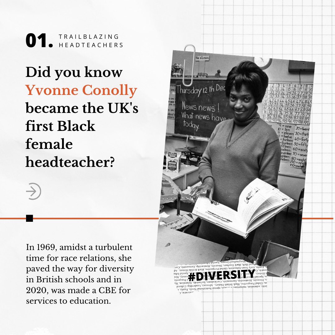 In 2024, we’re reclaiming the narrative of Black leadership in education. Let’s celebrate Yvonne Conolly CBE, a true pioneer. 

#ReclaimingTheNarrative #BHM2024 #TogetherWeThrive #AspiringHeads