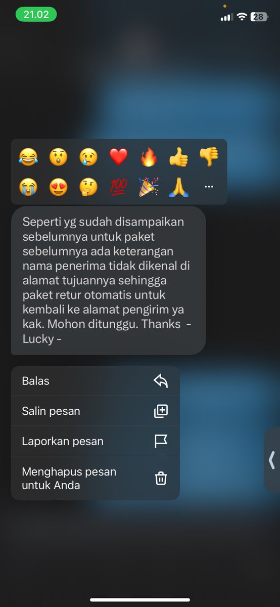 capekyaaa17's tweet photo. @JNECare unik nih kurirnya JNE, paket non Cod, penerima bahkan nanya posisi paket (paket di tunggu) tapi paket tanpa nnya penerima main di retur aja. Kurang dana buat beli kouta atau pulsa kali tuh kurir sampe ga bisa hubungin penerimanya. Alamat juga ampe cat dikasi tau. Ang100x https://t.co/49amitlE10