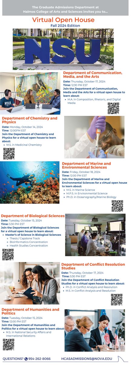 Halmos College of Arts & Sciences tweet media