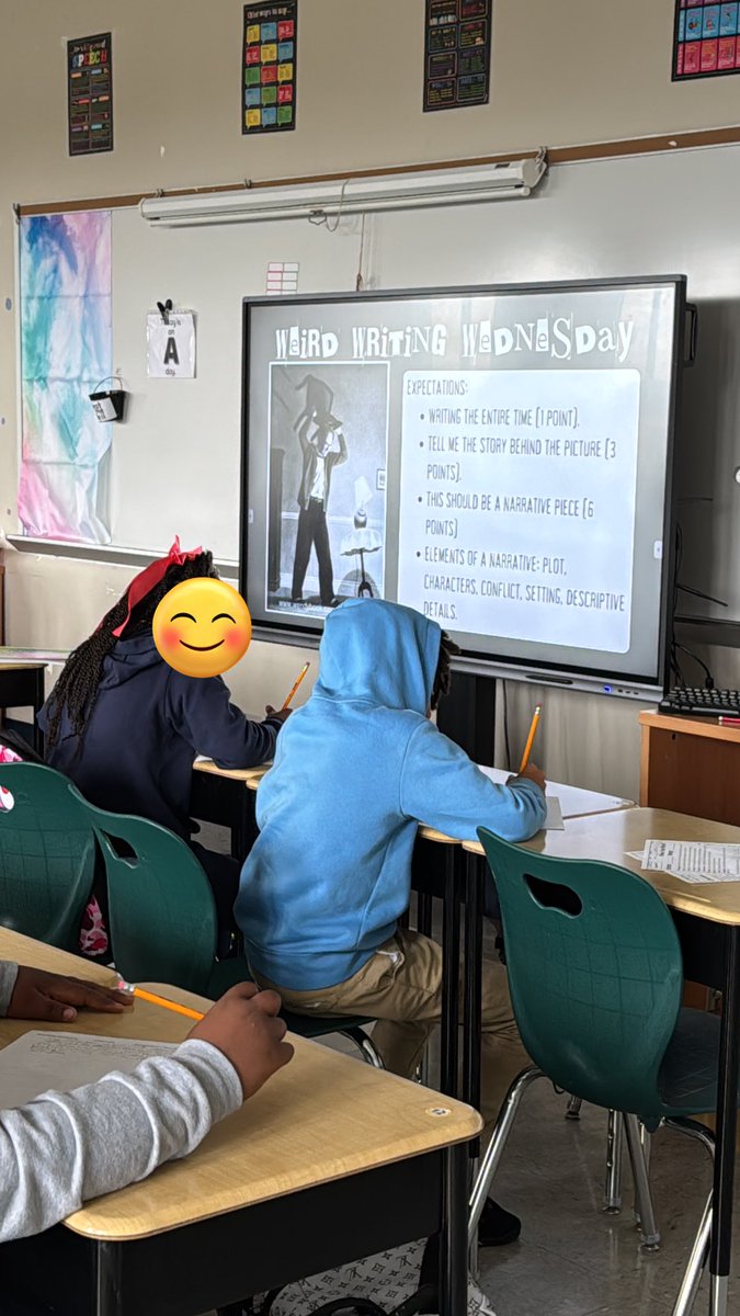 MrsCableReads's tweet image. I love Wednesdays in October. The best part of this is after today they will believe in their ability to tell a cohesive, descriptive story and their ability to write for 10+ minutes. #weirdwriting #Westinghouse @PPSnews