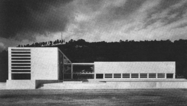 javierubioo's tweet photo. La academia de esgrima. Luigi Moretti.
1934.

Este edificio lo descubrí viendo la película House Of Gucci, como se ve en la última foto.