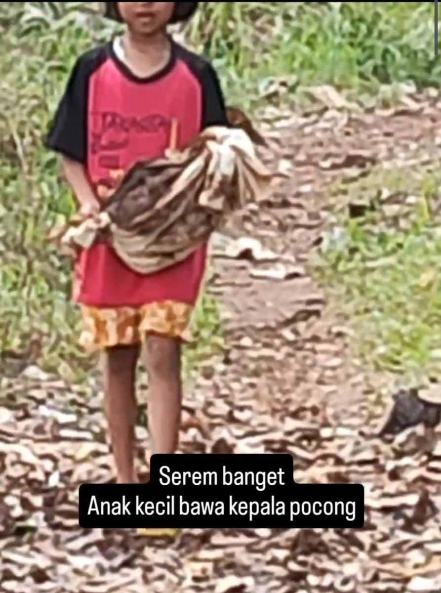 nononanap's tweet image. Serem! Anak kecil ini membawa sesuatu diluar nalar

A Thread