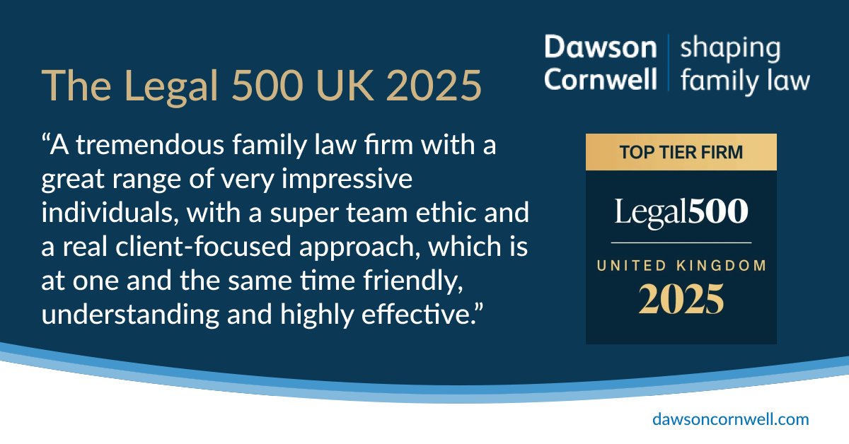 We are delighted to have once again been ranked as a Tier 1 firm in <a href="/thelegal500/">The Legal 500</a>, and to have 15 members of our accomplished team recognised in the 2025 guide. Thank you to our referees, clients and peers for providing such lovely feedback. #familylaw

bit.ly/3ZKKLjV